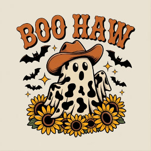 Camiseta Boo Haw - Dia de as Bruxas engraçado de Estilo do 