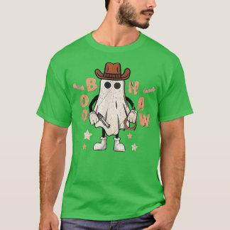 Camiseta Boo Haw Ghost Rodeo Oeste Cowb do Dia das Bruxas