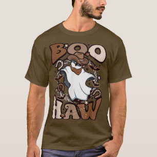 Camiseta Boo Haw Ghost Western Halloween Boohaw Spooky Vibe