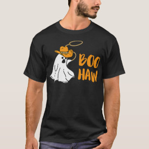 Camiseta Boo Haw Rodeo País Selvagem do Halloween Ocidental