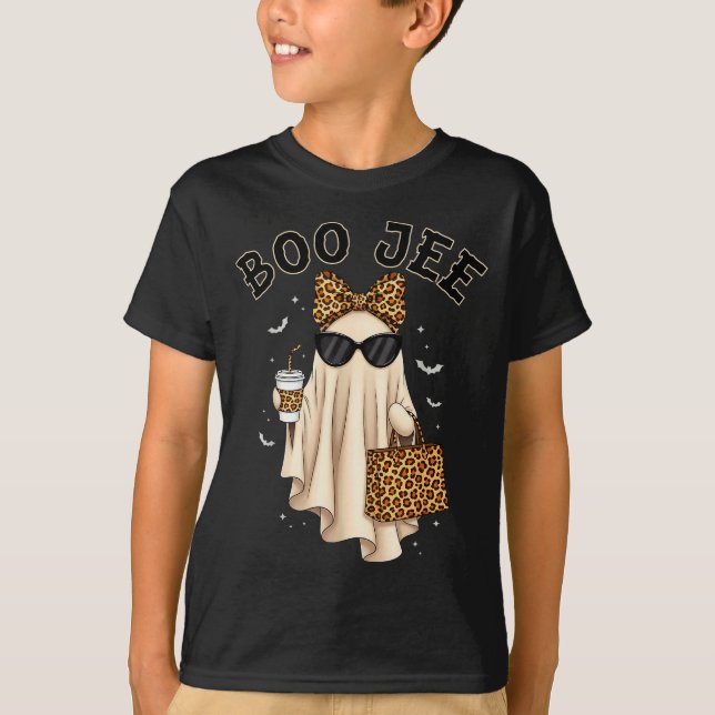 Camiseta Boo Jee Boujee Ghost Halloween October Vibes Soky  (Frente)