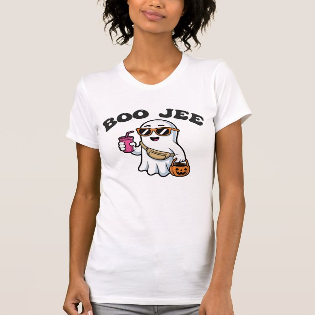 Camiseta BOO-JEE Ghost – Funny Boujee Halloween Design (Frente)