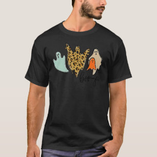 Camiseta Boo jee Leopard Halloween Ghost
