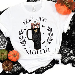 Camiseta Boo Jee Mama Bats Arco Halloween Engraçado