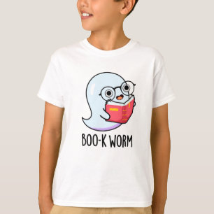 Camiseta Boo-k Worm Dia de as Bruxas engraçado Bookworm Gho