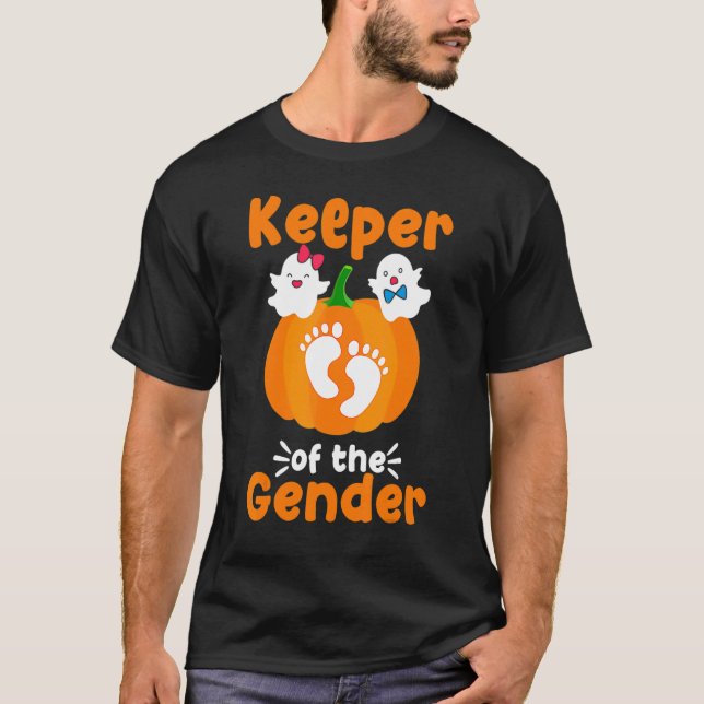 Camiseta Boo Keeper of the Gender Reveal Baby Announcement  (Frente)