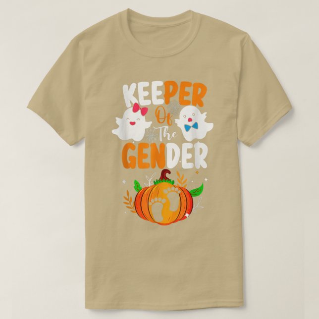 Camiseta Boo Keeper Of The Gender Reveal Baby Announcement  (Frente do Design)