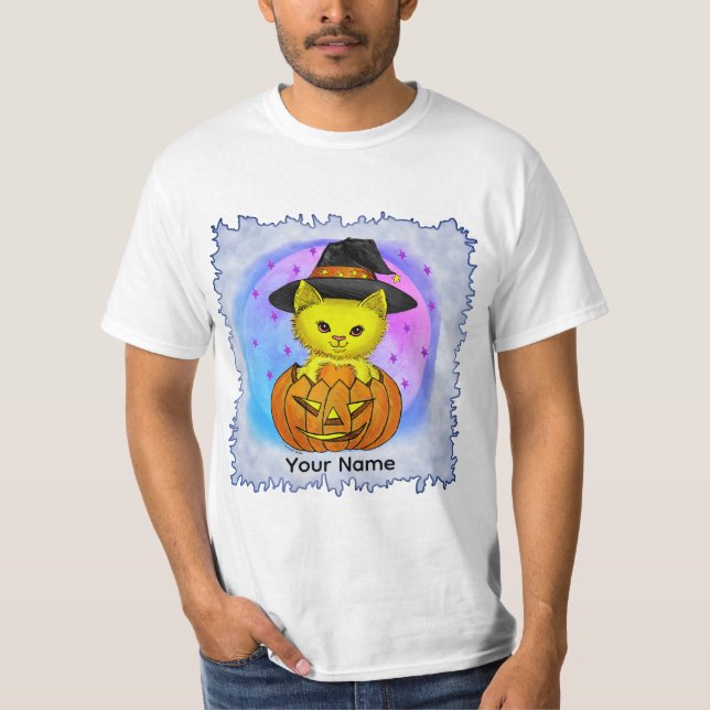 Camiseta Boo Kitty Cat Witch  t-shirt (Frente)