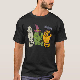 Camiseta Boo Mãos Língua de Sinais Americana Orgulho ASL Di