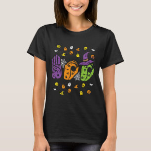 Camiseta Boo Mãos Símbolo Americano Orgulho Asl Hallowe