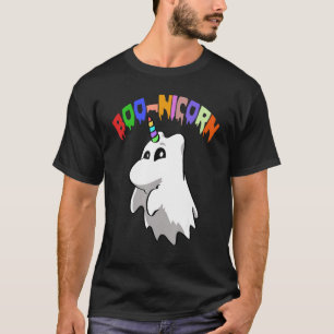 Camiseta Boo Nicorn Halloween Mulheres Assustadas Estragam