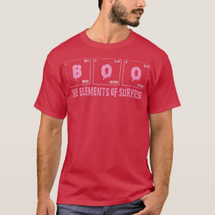 Camiseta Boo Os Elementos Da Surpresa Dia de as Bruxas engr