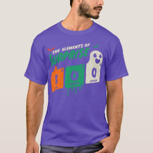 Camiseta Boo Os Elementos Do Halloween De Surpresa