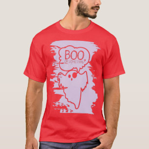 Camiseta Boo Ou Algo Feliz Dia das Bruxas Scary Cree