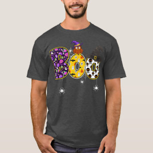 Camiseta Boo Owen Com Aranha E Bruxa Hat Halloween Costum