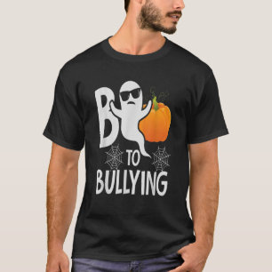Camiseta Boo Para O Fantasma Abusante Pumpkin Laranja Anti