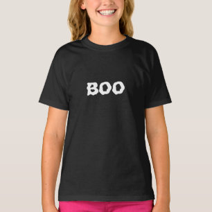 Camiseta Boo, preto e branco, Spooky Halloween