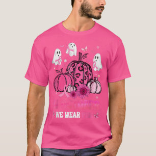 Camiseta Boo Pumpkin Em Outubro Vestimos Cancer Rosa