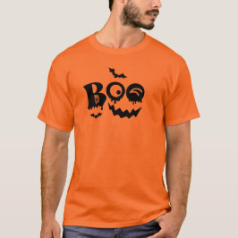 Camiseta Boo Pumpkin Face Halloween T-Shirt Design