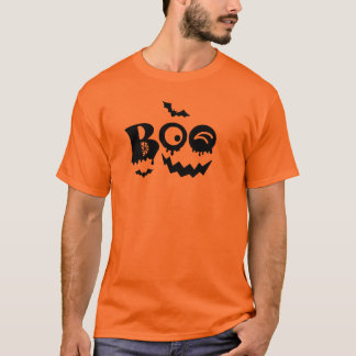 Camiseta Boo Pumpkin Face Halloween T-Shirt Design