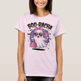 Camiseta Boo-racha Halloween Boo Racha Cute Ghost Bebendo