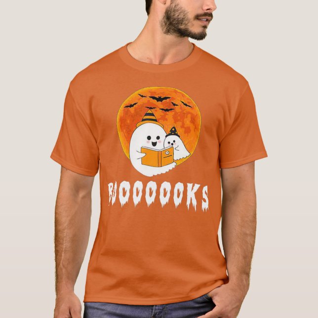 Camiseta Boo Read Books Boooooks Halloween (Frente)