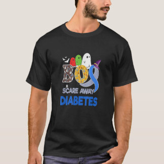 Camiseta Boo Scare Away Diabetes Halloween day