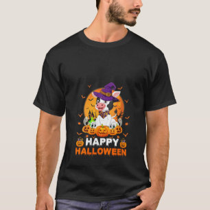 Camiseta Boo Sheet Assustador Fantasma Pumpkin Moon Bruxa B