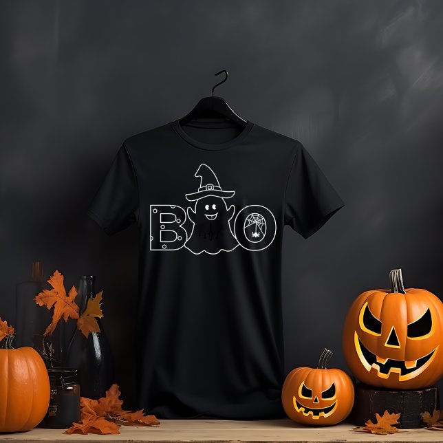 Camiseta BOO Silhouette Halloween (Criador carregado)