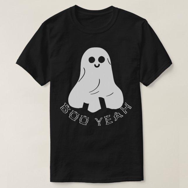 Camiseta Boo Sim Halloween Ghost (Frente do Design)