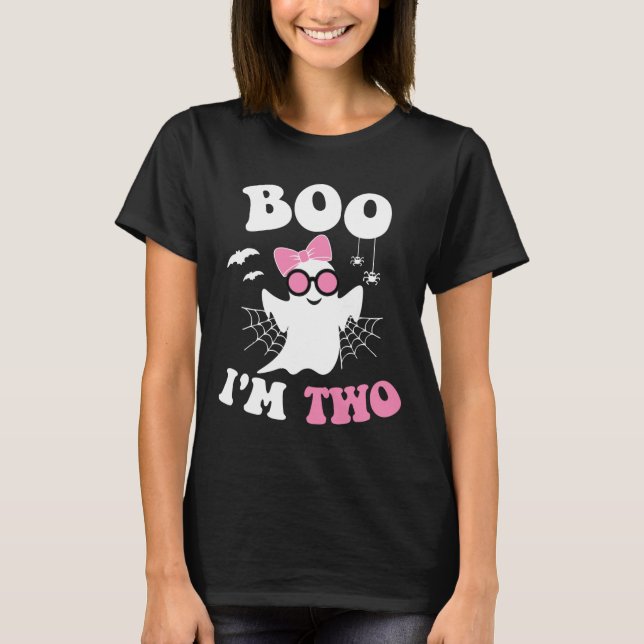 Camiseta Boo, sou o Espírito de Aniversário do Halloween de (Frente)