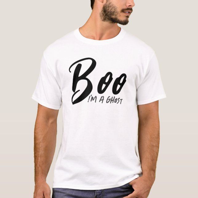 Camiseta Boo, sou um fantasma de Halloween (Frente)