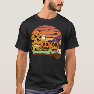 Camiseta Boo Witch Spider Retro Halloween Men Women Girls B