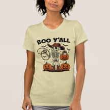 Boo Y Skeleton Cowboy Halloween