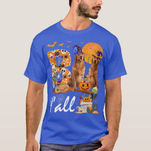 Camiseta Boo Y três Ouros de varejo Cães de Halloween Co