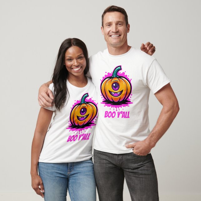 Camiseta Boo Y'All, design de Halloween adorável (Unissex)