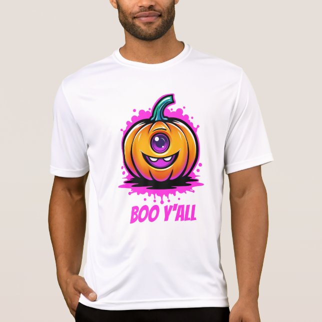 Camiseta Boo Y'All, design de Halloween adorável (Frente)