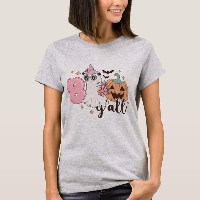 Camiseta Boo Y'All Halloween (Frente)