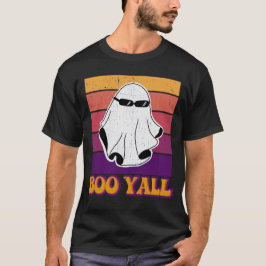 Camiseta Boo Yall Halloween Engraçado Fantasma