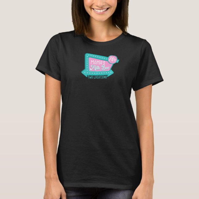 Camiseta Boobery da mamãe Milkshake Leite Bar I (Frente)