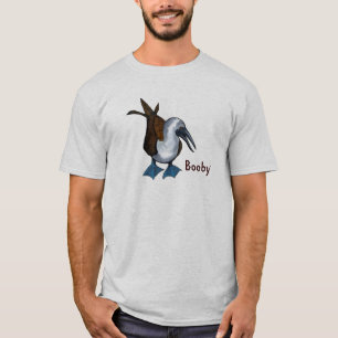 Camiseta Booby: Pássaro Azul-Pagado do Booby: Arte origina