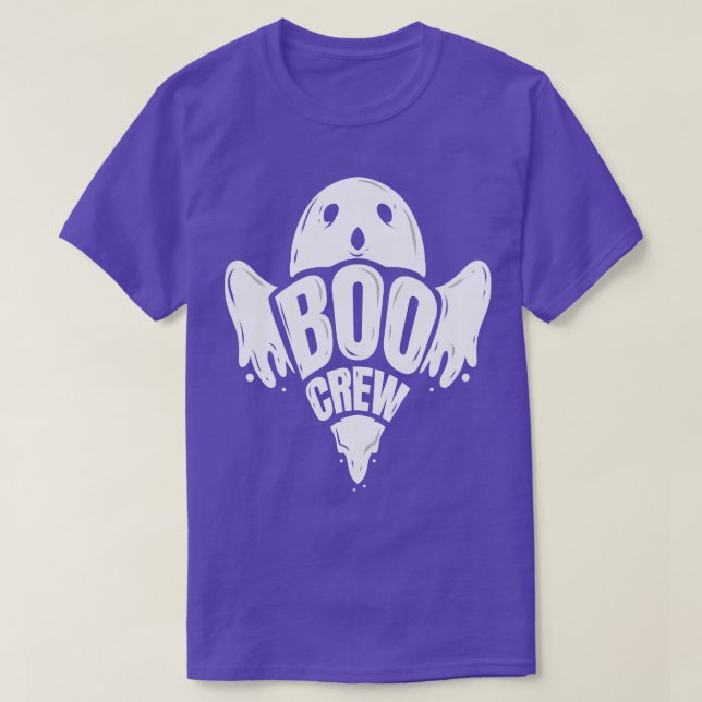 Camiseta Boocrew Que Gosta Do Espírito Fantasma Halloween (Frente do Design)