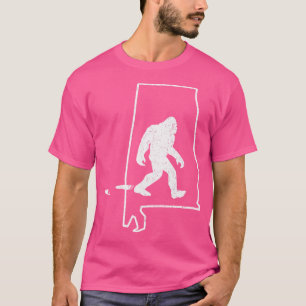 Camiseta Booger Monster Alabama Pride Bigfoot Hunter