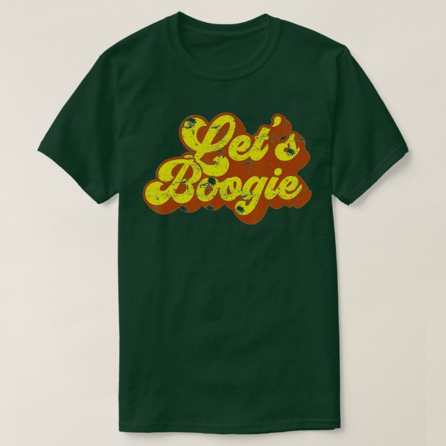 Camiseta Boogie Vintage Dançando 1980 Disco Themed Pa (Frente do Design)