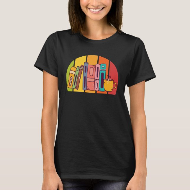 Camiseta Book  Bookshelf Bookworm and Reading Fans Books (Frente)
