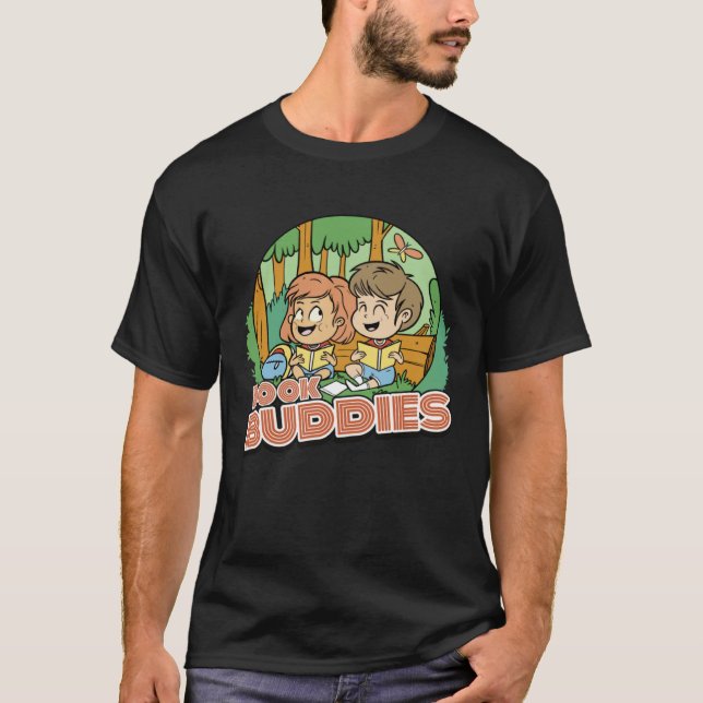 Camiseta Book Buddies Reading Readers Friends Kids Books (Frente)