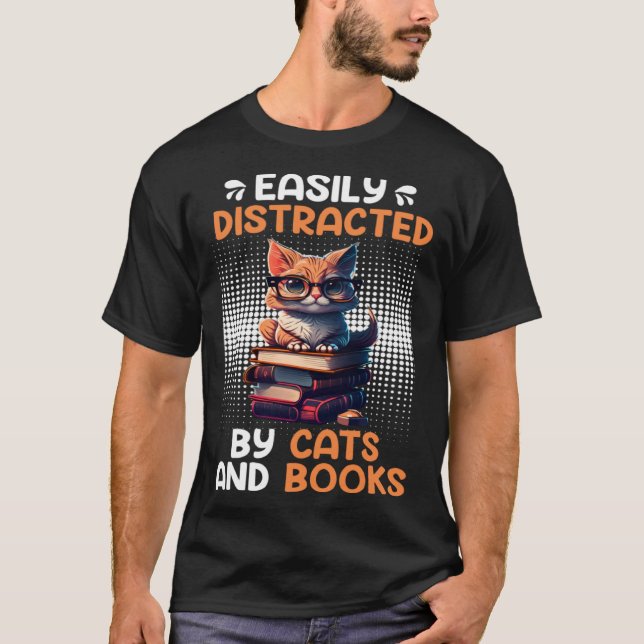 Camiseta Book  Cat fan Bookworm Book Reader Bookfriend (Frente)
