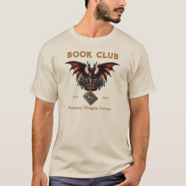 Camiseta Book Club Dragon para Fantasy Amam Texto Personali