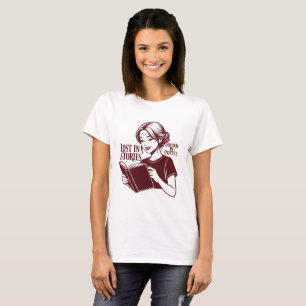 Camiseta Book & Coffee Woman – Leitura Aconchegant