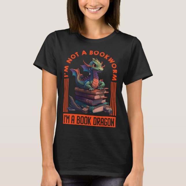Camiseta Book Dragon book  Dragon fans Book love Dragon  1 (Frente)